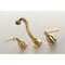Kingston Brass KS3127KL Two-Handle Wall Mount Bathroom Faucet, Brushed Brass KS3127KL - alternate 4